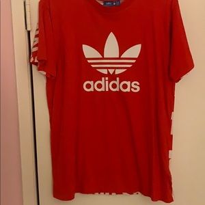 red adidas top